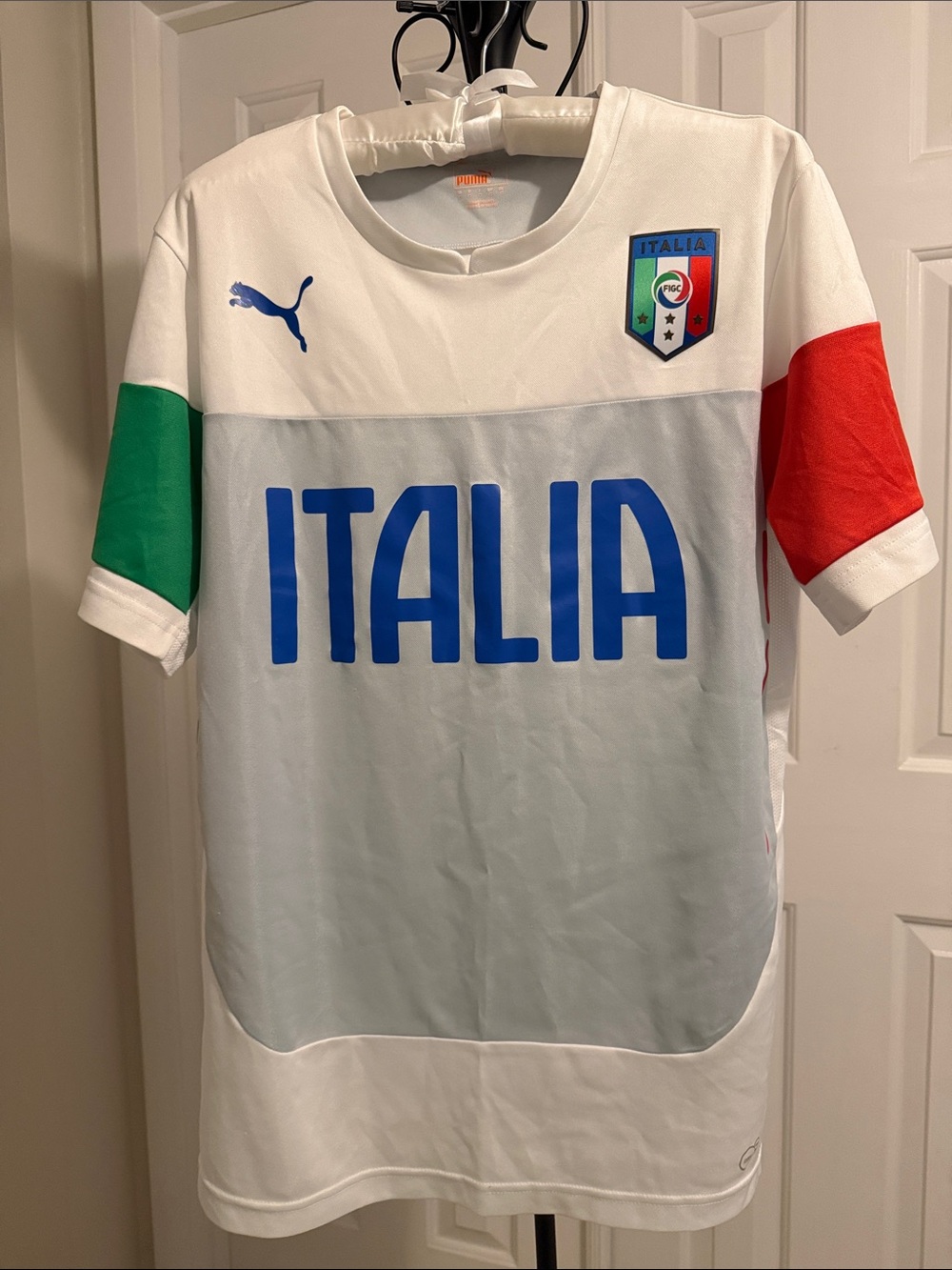 Puma Italy FIGC 2014 World Cup Jersey EUC Size M